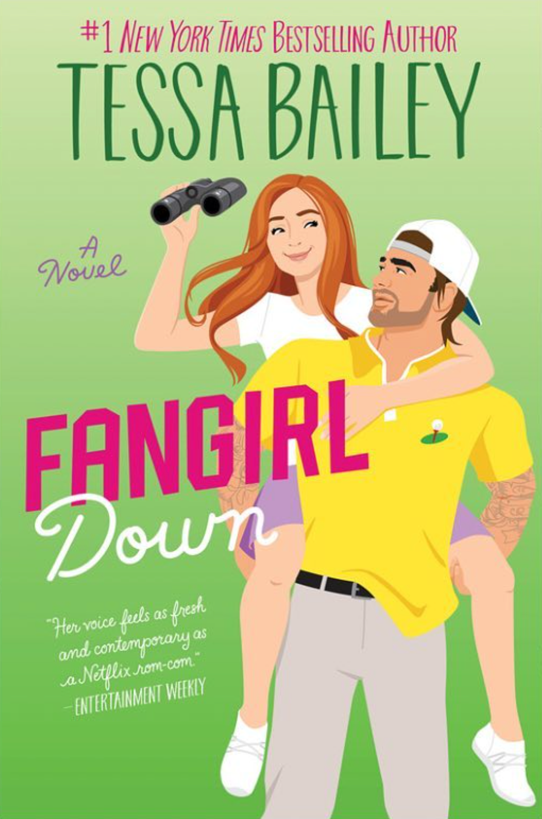 Fangirl Down by Tessa Bailey (LARGE PRINT EDITION)